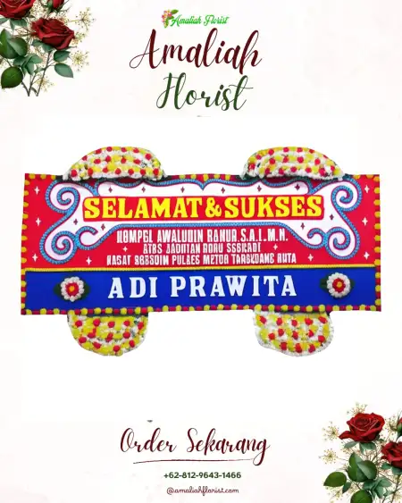 Papan Bunga Ucapan Selamat Selopampang