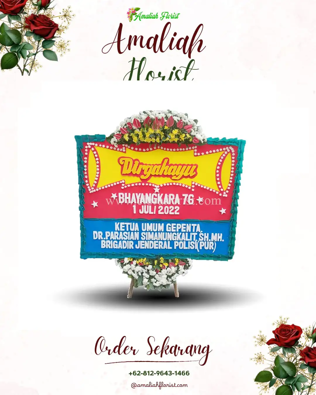 Papan Bunga HUT Ulang Tahun Selopampang